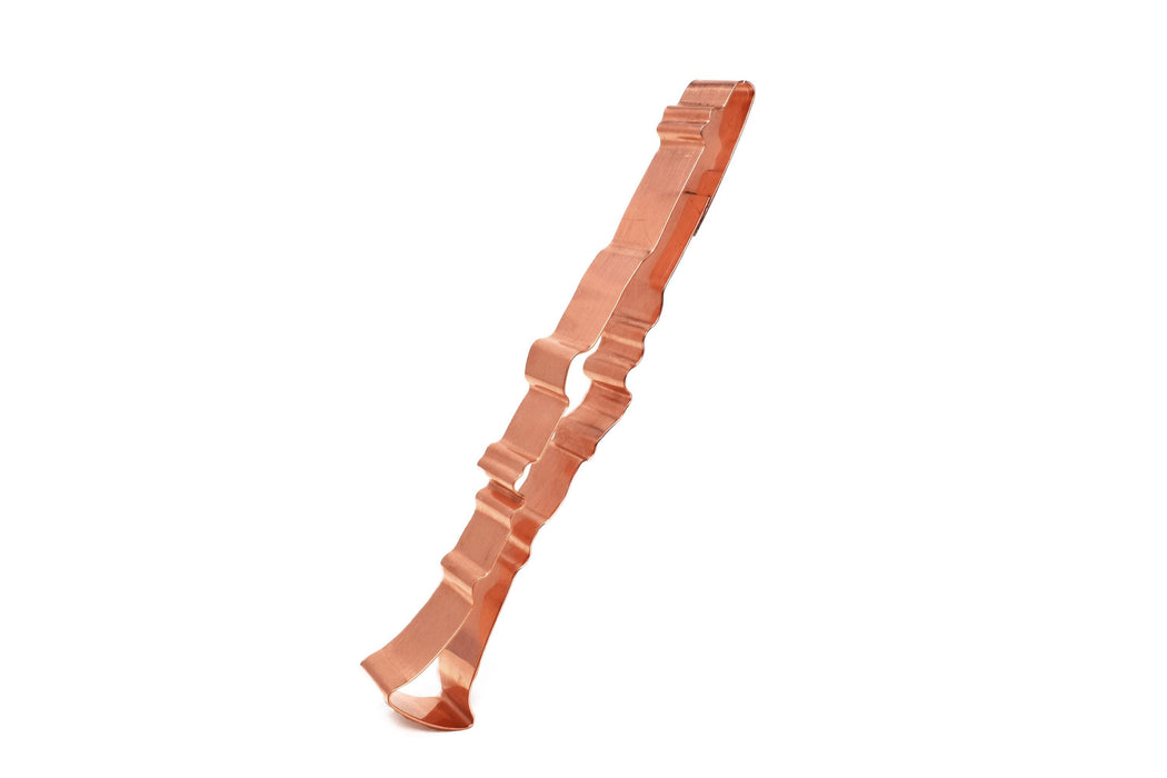 Copper Clarinet Cookie Cutter, Musical Instrument, 6.75 x 1 Inches, Made in USA