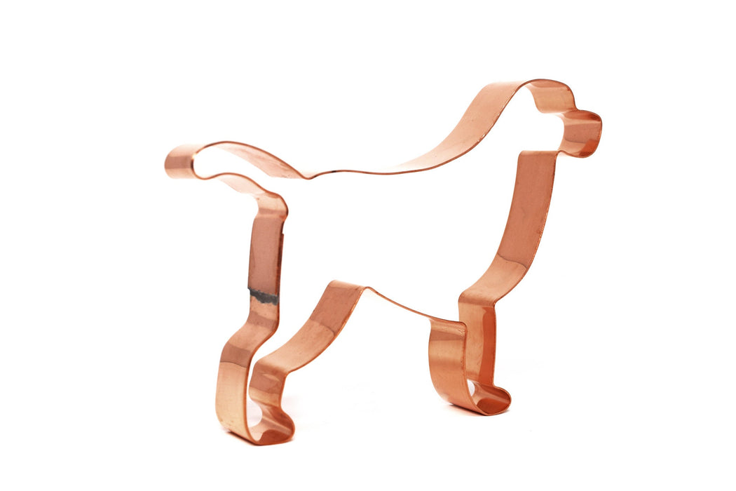 Labrador Retriever Copper Cookie Cutter, Dog Cookie Cutter, 5.25 x 4 inches, Made in USA