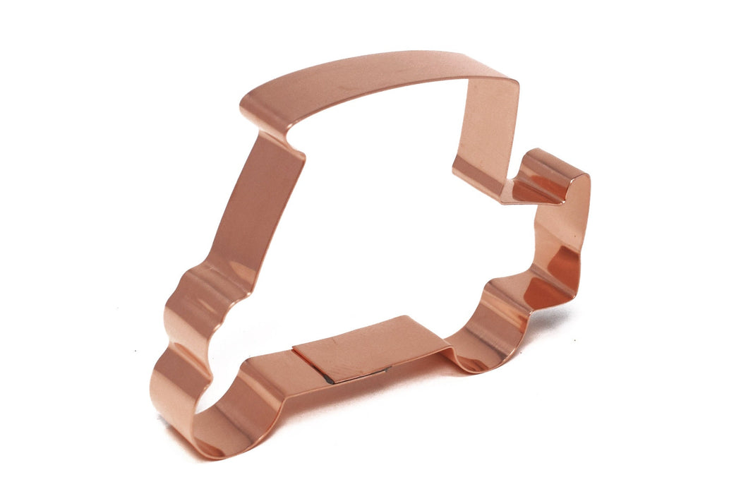 Copper Golf Cart Cookie Cutter - Vehicle Cookie Cutter, 4.5 x 3.25 Inches, Made in USA