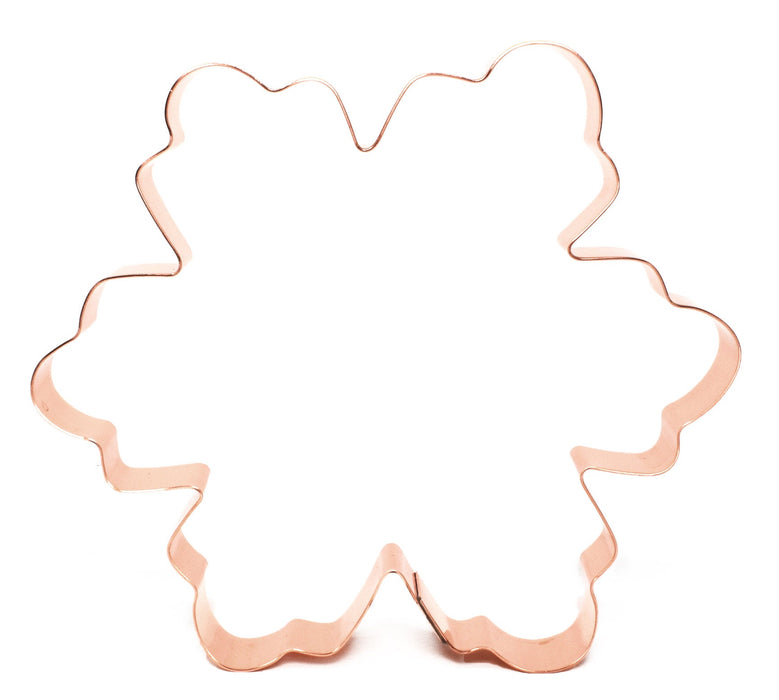 Big Copper Snowflake Cookie Cutter - Holiday Design (5 x 5.5 inches) - Made in USA
