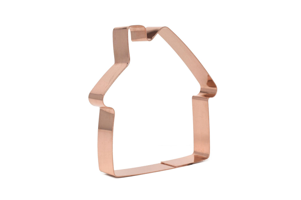 Copper Gingerbread House Cookie Cutter - Holiday Design (4 inches) - Made in USA