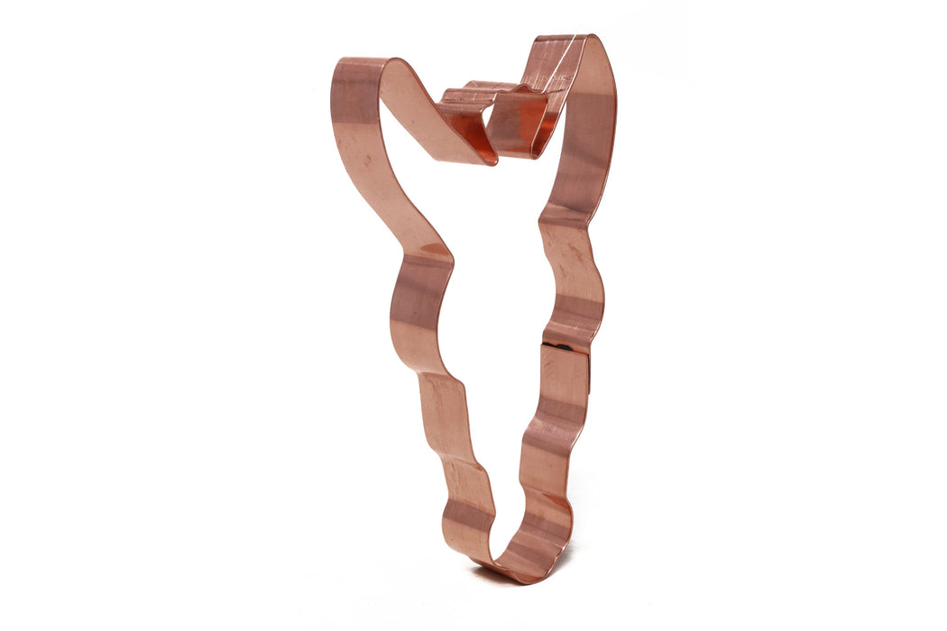 Copper Mule Cookie Cutter, Animal Cookie Cutter, 5.25 x 2.75 inches, Made in USA