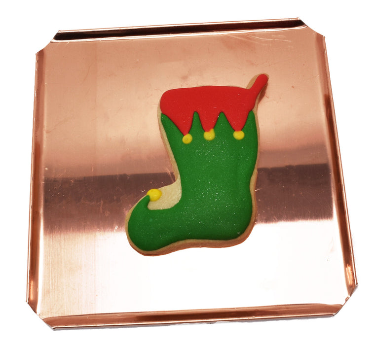 Copper Stocking Cookie Cutter - Christmas Cookie Cutter, 2.75 x 3.75 inches, Made in USA
