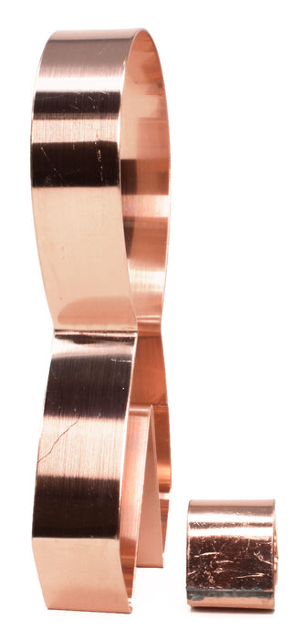 Copper Awareness Ribbon Cookie Cutter- 2 piece Cookie Cutter, Made in USA