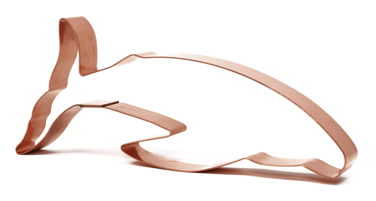 Copper Humpback Cookie Cutter - Fish Cookie Cutter, 6 x 3 inches, Made in USA