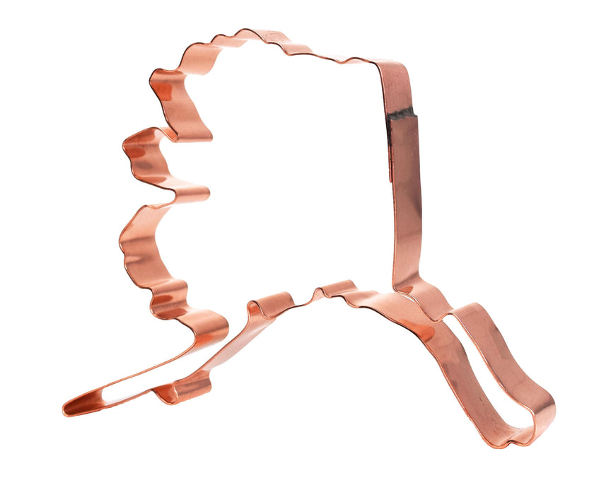 Copper Alaska Cookie Cutter - The Last Frontier State Cookie Cutter,  Made in USA