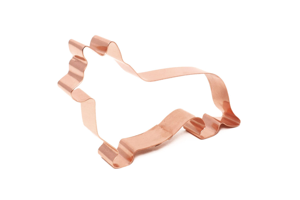 Copper Cardigan Corgi Cookie Cutter - Dog Breed Design (4.75 x 3 inches) - Made in USA