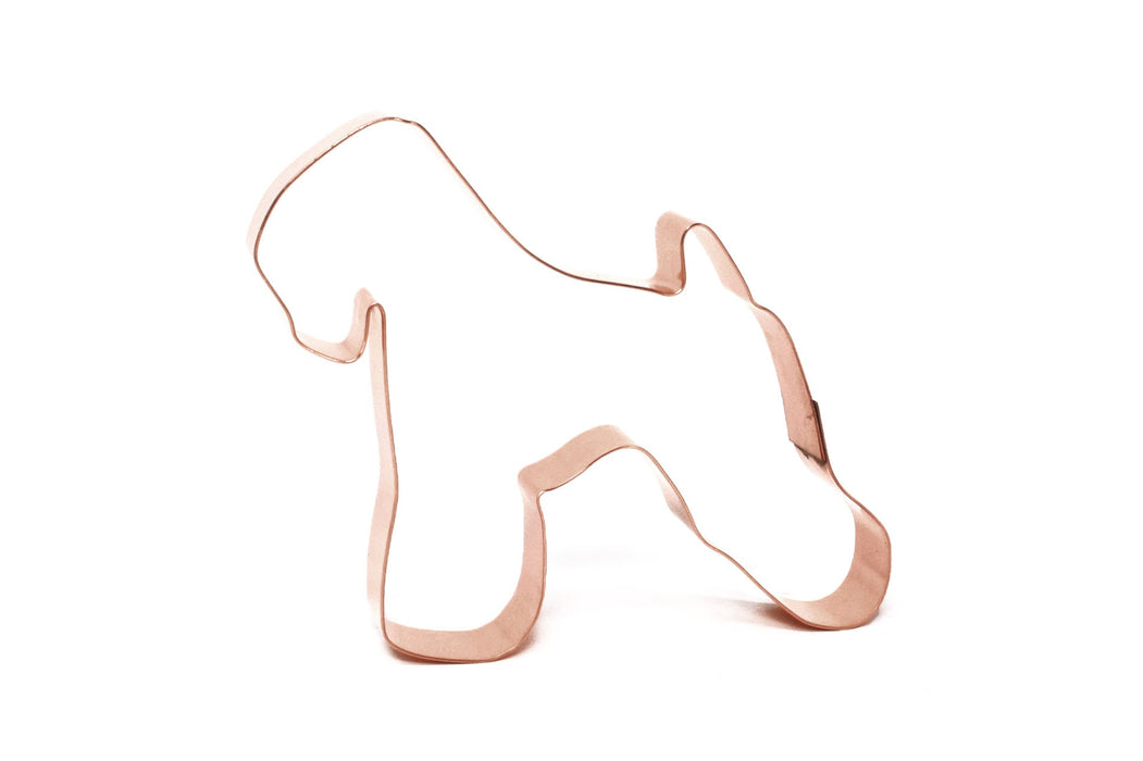 Copper Wheaten Terrier Cookie Cutter, Dog Cookie Cutter, 4.5 x 4 inches, Made in USA