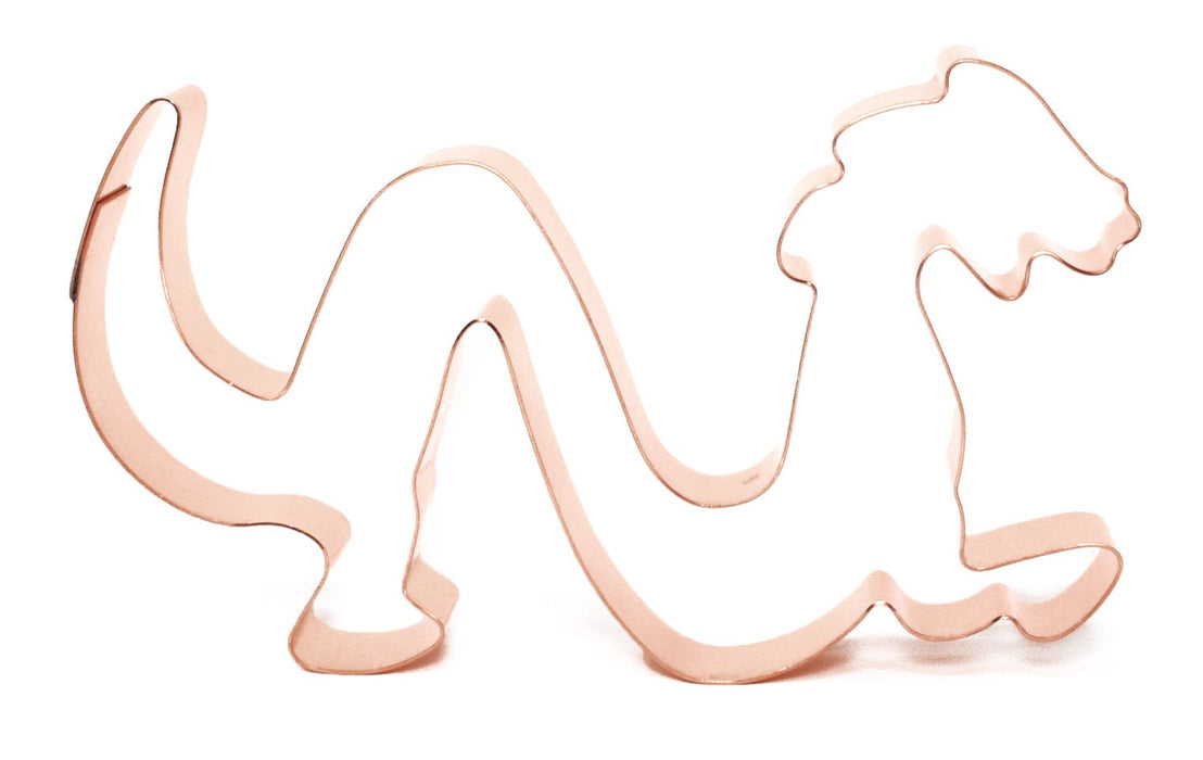Copper Chinese Dragon Cookie Cutter – Mythical Creature (5.75 x 3.5 inches) - Made in USA