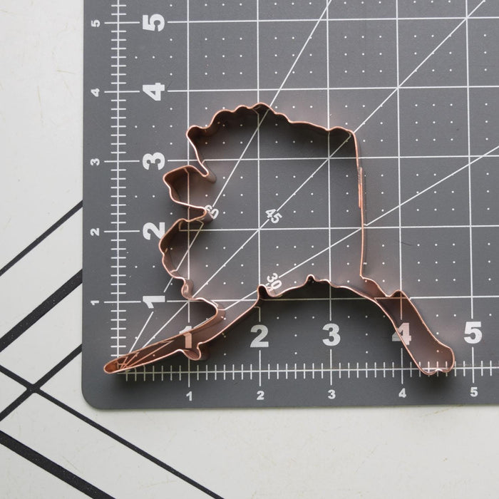 Copper Alaska Cookie Cutter - The Last Frontier State Cookie Cutter,  Made in USA