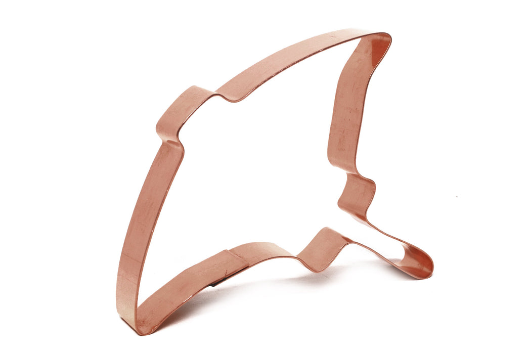 Copper Stingray Cookie Cutter - Fish Cookie Cutter (4.5 x 3.75 inches) - Made in USA