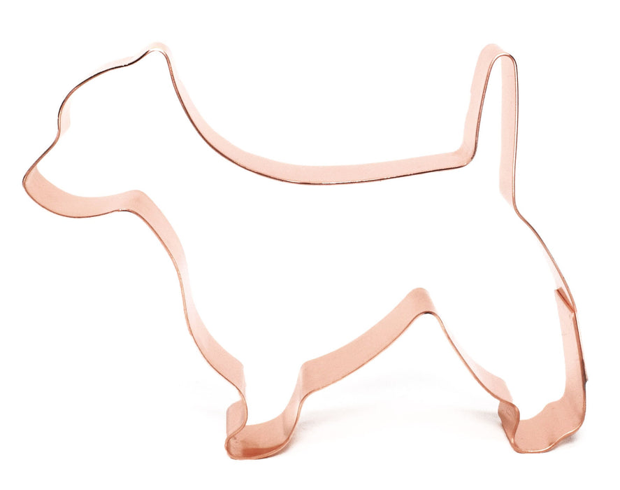 Copper West Highland Terrier Dog Cookie Cutter, 4.5 x 3.5 inches, Made in USA