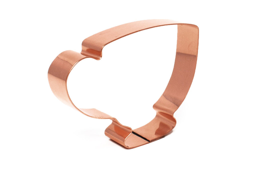 Copper Tea Cup Cookie Cutter, Food Cookie Cutter, 3.5 x 2.5 inches, Made in USA