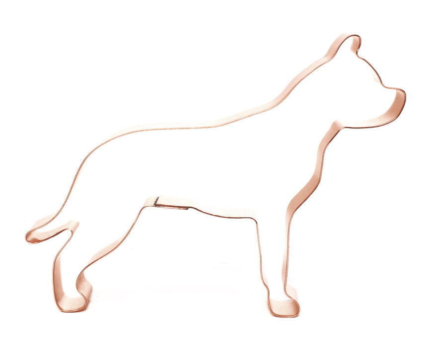 Copper American Staffordshire Terrier Cookie Cutter - Dog Breed Cookie Cutter, 5.25 x 4 inches, Made in USA