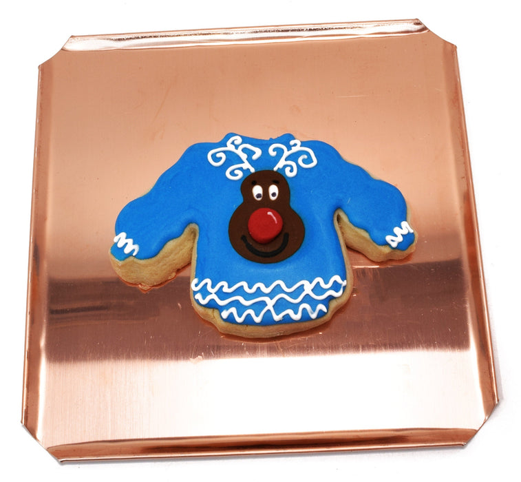 Copper Ugly Holiday Sweater Cookie Cutter - Christmas Design (4.5 x 3 inches) - Made in USA