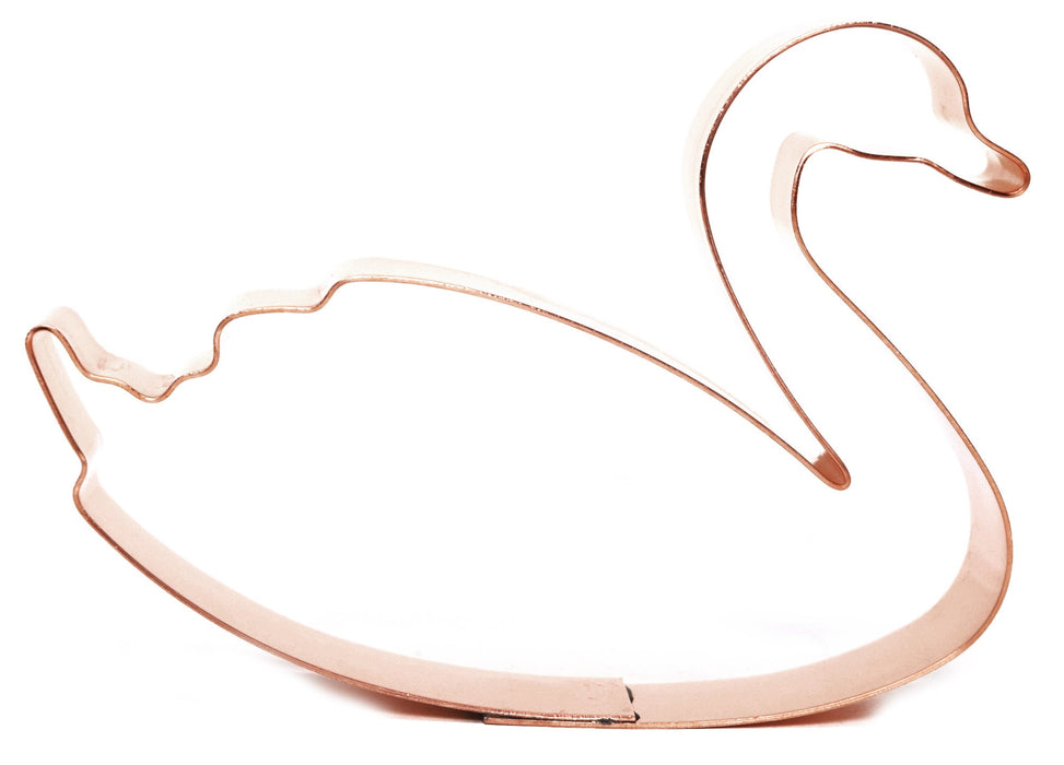 Copper Swan Cookie Cutter - Bird Cookie Cutter, Made in USA