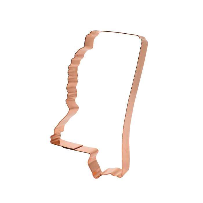 Copper Mississippi Cookie Cutter - Hospitality State Cookie Cutter,  Made in USA