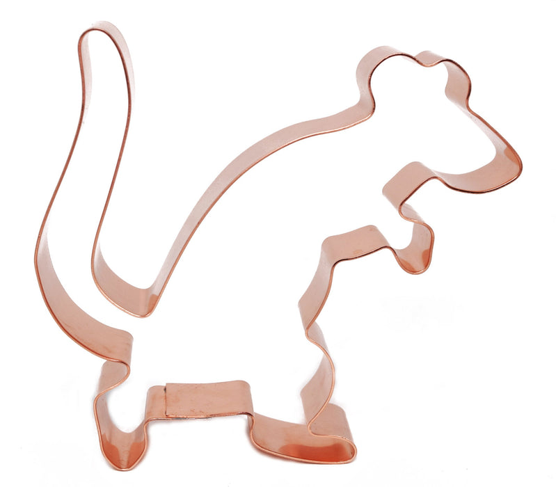Copper Rat Cookie Cutter - Animal Design (4 x 3.75 inches) - Made in USA