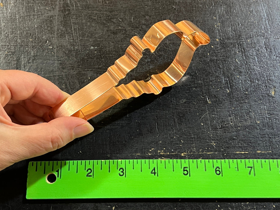 Copper Olympic Torch Cookie Cutter, Sports Cookie Cutter, 5.5 x 2 inches, Made in USA