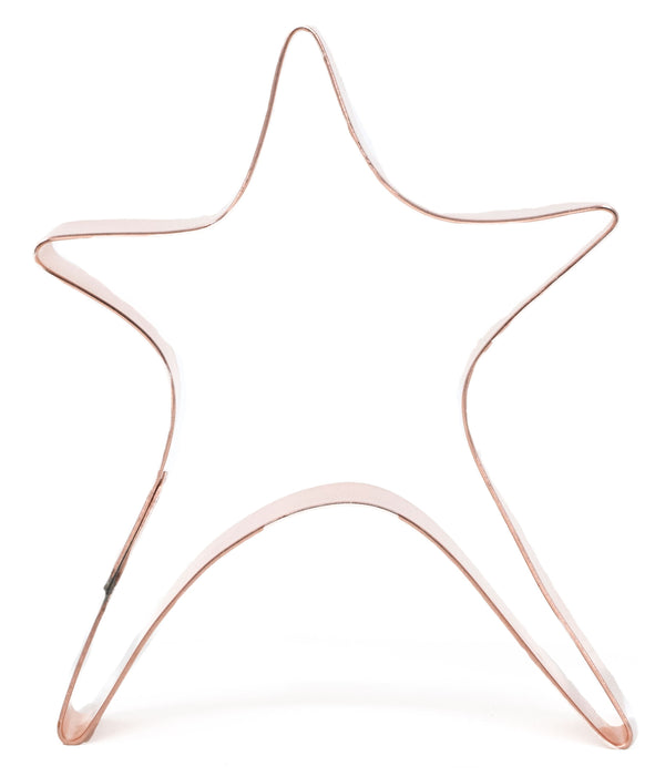 Copper Star Cookie Cutter - Christmas Cookie Cutter, 3.5 x 3 inches, Made in USA