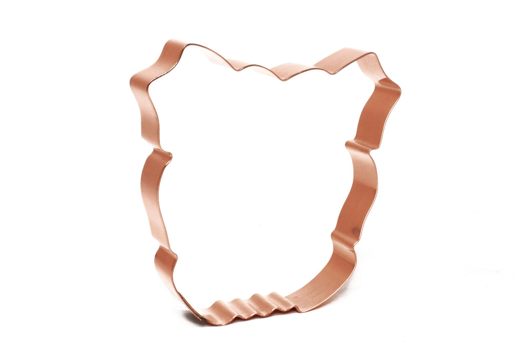 Copper Bulldog Cookie Cutter - Dog Cookie Cutter, 4 inches, Made in USA