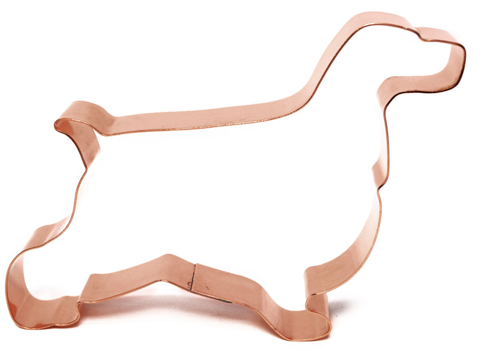 Copper English Cocker Spaniel Dog Cookie Cutter, 5 x 3.75 inches, Made in USA