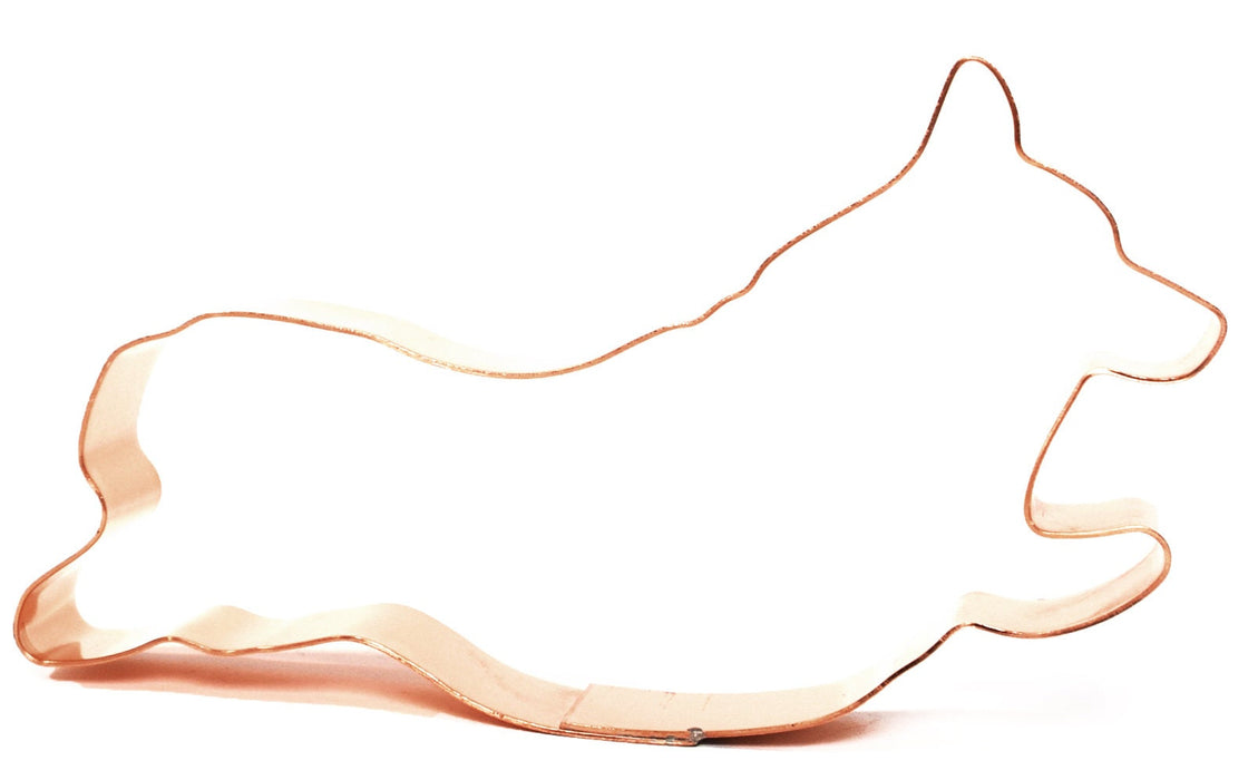 Copper Agility Corgi Dog Cookie Cutter, 5 x 2.5 inches, Made in USA