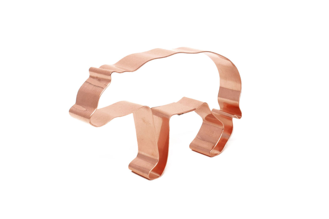 Copper Hyena Cookie Cutter - Animal Cookie Cutter, 4.5 x 2.75 Inches, Made in USA