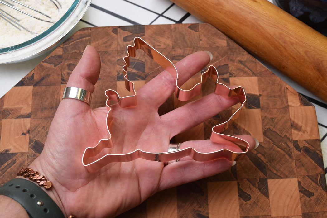 Copper Flying Pig Cookie Cutter, Animal Cookie Cutter, Made in USA