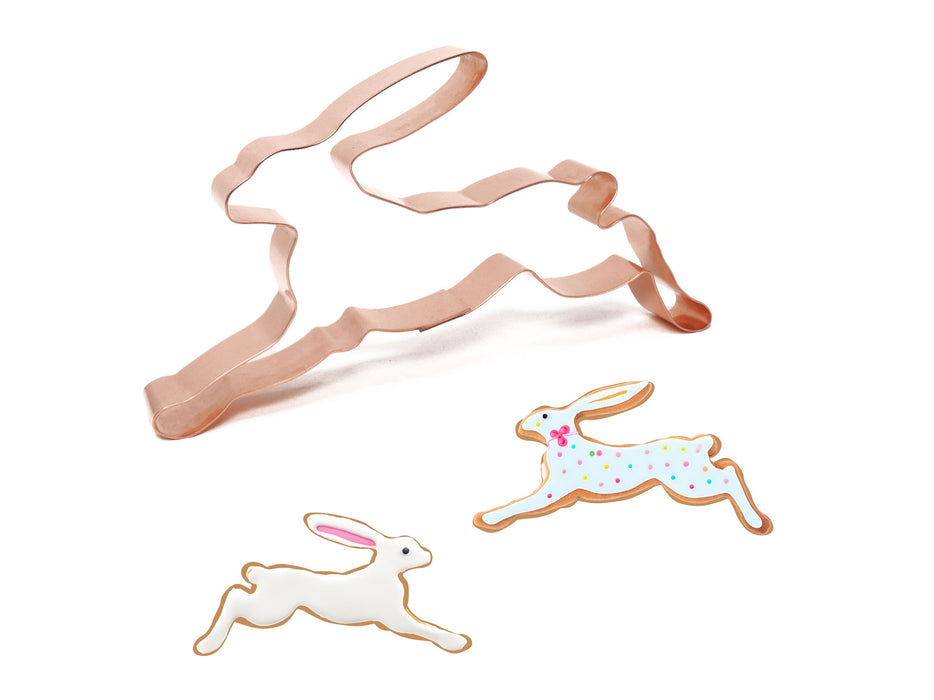 Copper Running Hare Cookie Cutter - Animal Cookie Cutter (6.15 x 3 inches) - Made in USA