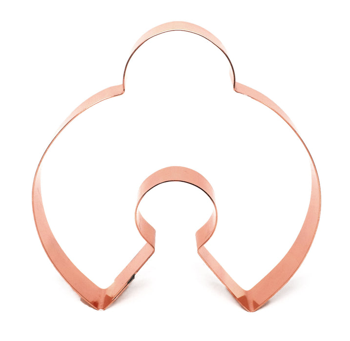 Copper Squash Blossom Cookie Cutter, 4.75 x 4.5 inches, Made in USA