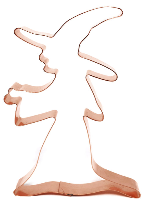 Big Copper Wicked Witch Cookie Cutter - Halloween Cookie Cutter, 6 x 4.25 Inches, Made in USA
