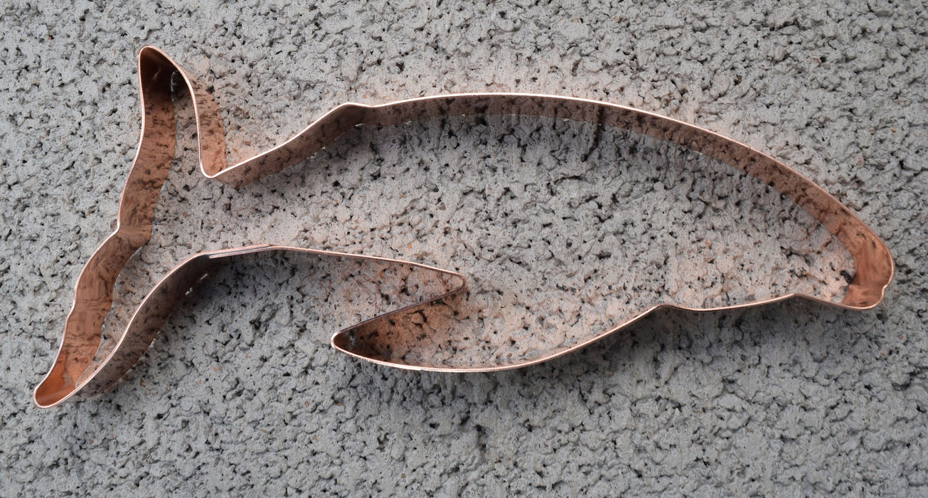 Copper Humpback Cookie Cutter - Fish Cookie Cutter, 6 x 3 inches, Made in USA