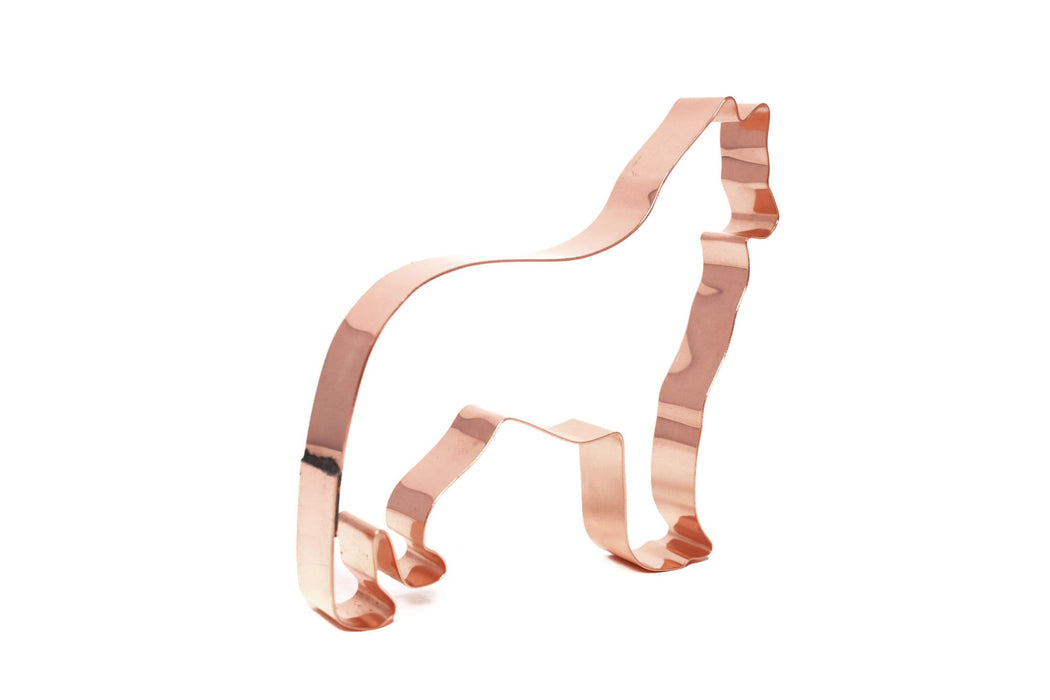 Copper Siberian Husky Cookie Cutter, 4.5 inches, Made in USA