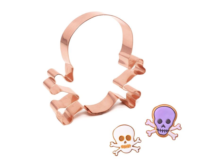 4 inch Skull and Crossbones Cookie Cutter - The Fussy Pup - Cookie Cutter