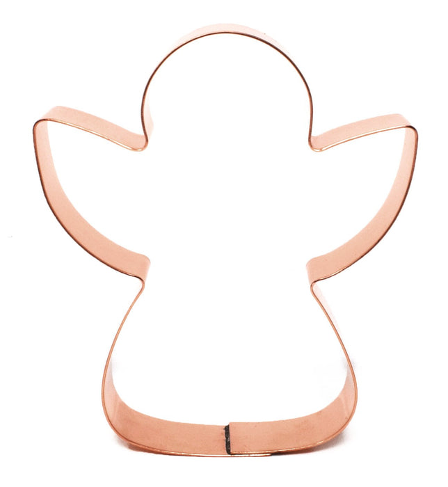 4 Inch Copper Angel Cookie Cutter - Religious Cookie Cutter, Made in USA