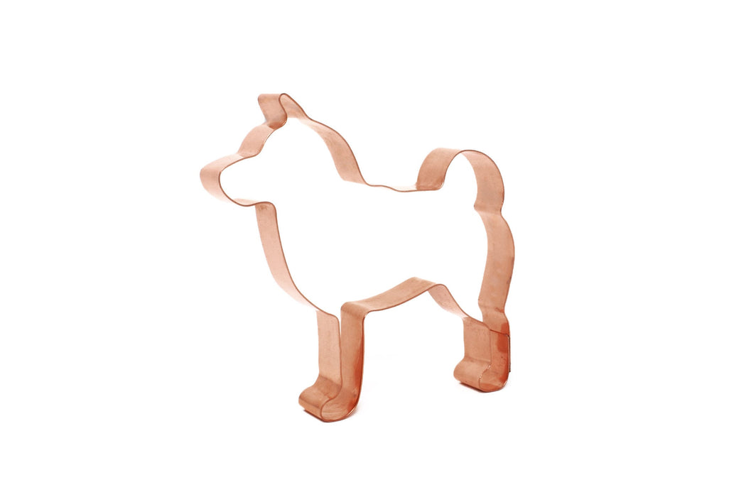Copper Shiba Inu Cookie Cutter, Dog Cookie Cutter, 5 x 4.75 inches, Made in USA