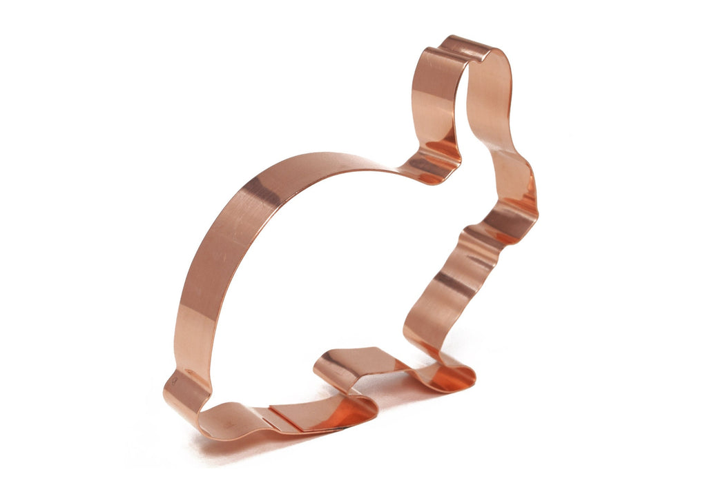 5 inch Copper Rabbit Cookie Cutter - Animal Cookie Cutter, Made in USA