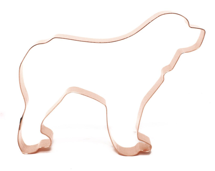 Copper Saint Bernard Cookie Cutter - Dog Cookie Cutter, 5 x 4 inches, Made in USA