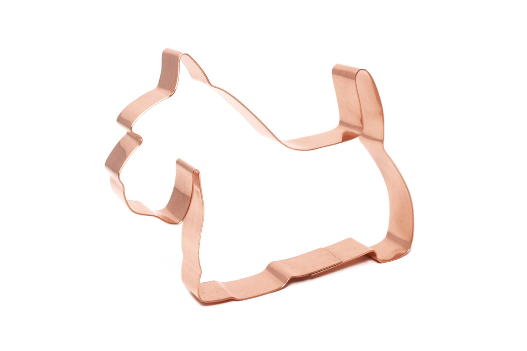 Copper Scottish Terrier Cookie Cutter - Dog Design (5 x 4inches) - Made in USA