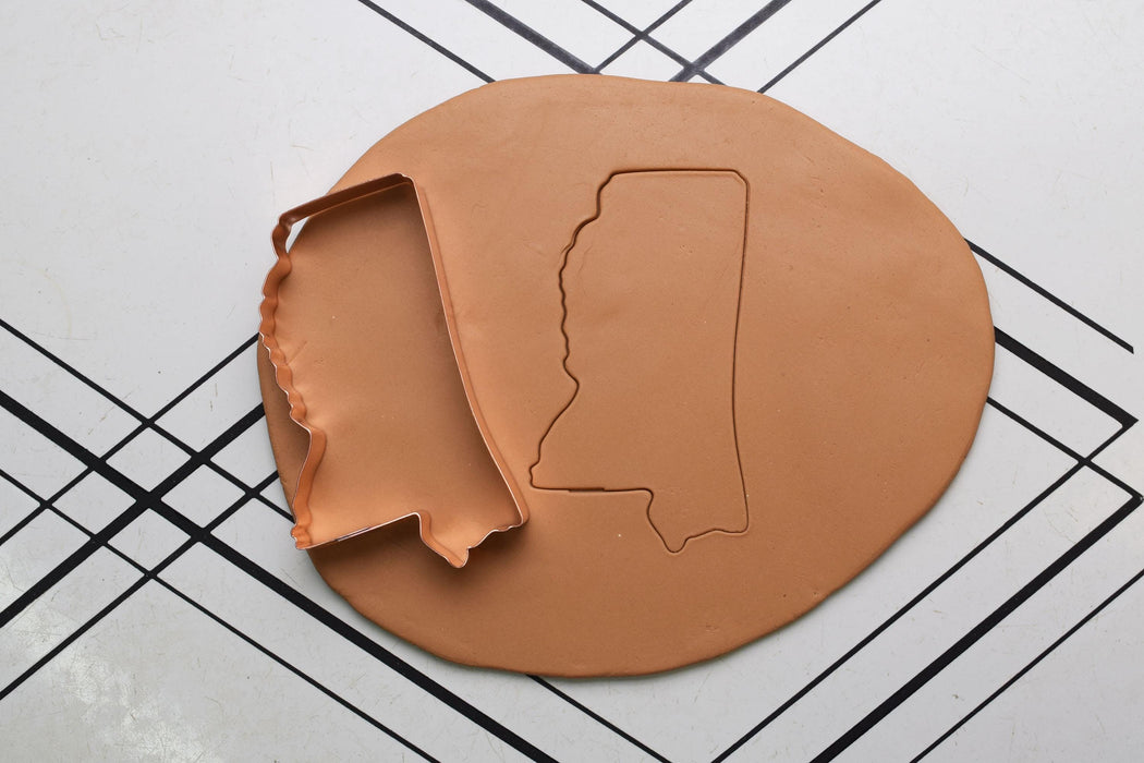 Copper Mississippi Cookie Cutter - Hospitality State Cookie Cutter,  Made in USA
