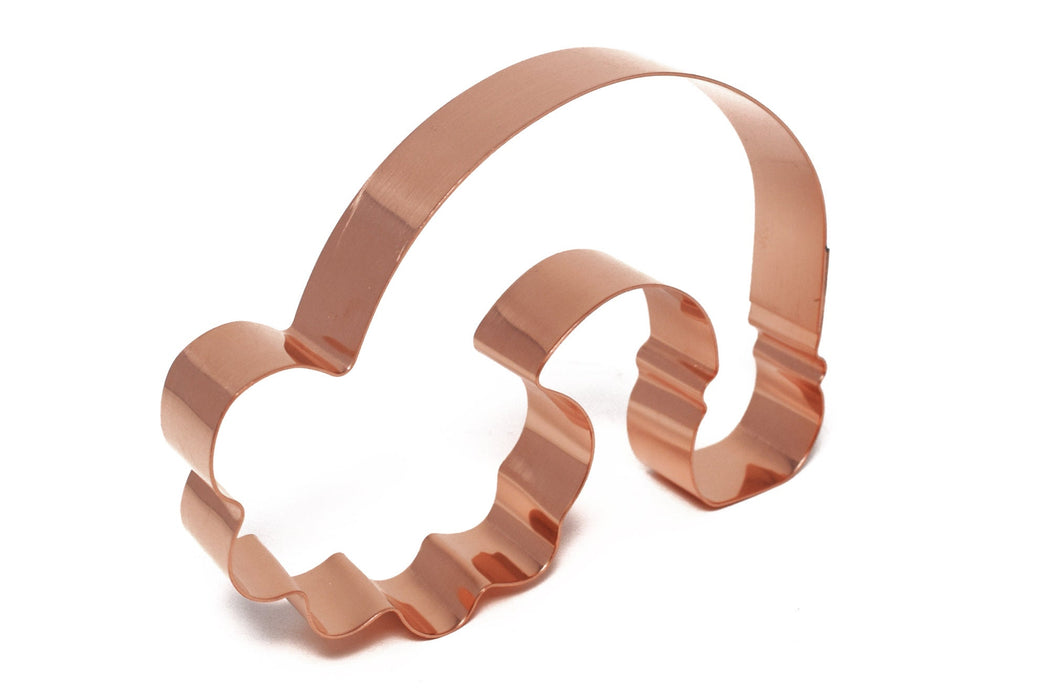 Copper Rainbow Cookie Cutter - St. Patrick's Day Design (5 x 3.75 inches) - Made in USA