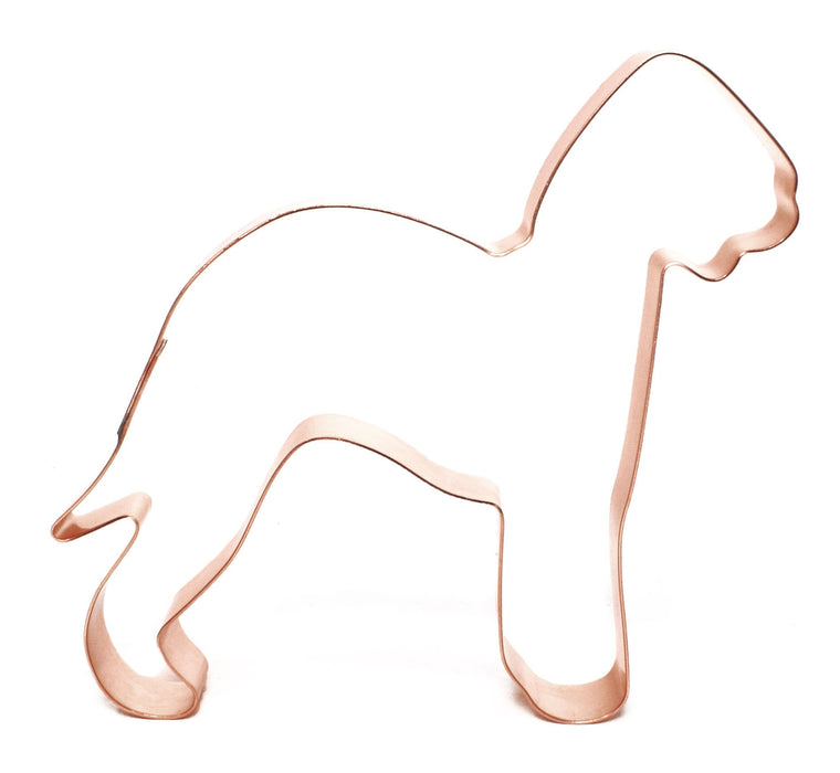 Copper Bedlington Terrier Cookie Cutter - Dog Cookie Cutter, 4.5 x 4.5 inches, Made in USA