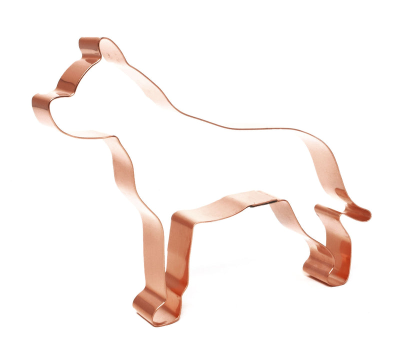 Copper American Staffordshire Terrier Cookie Cutter - Dog Breed Cookie Cutter, 5.25 x 4 inches, Made in USA