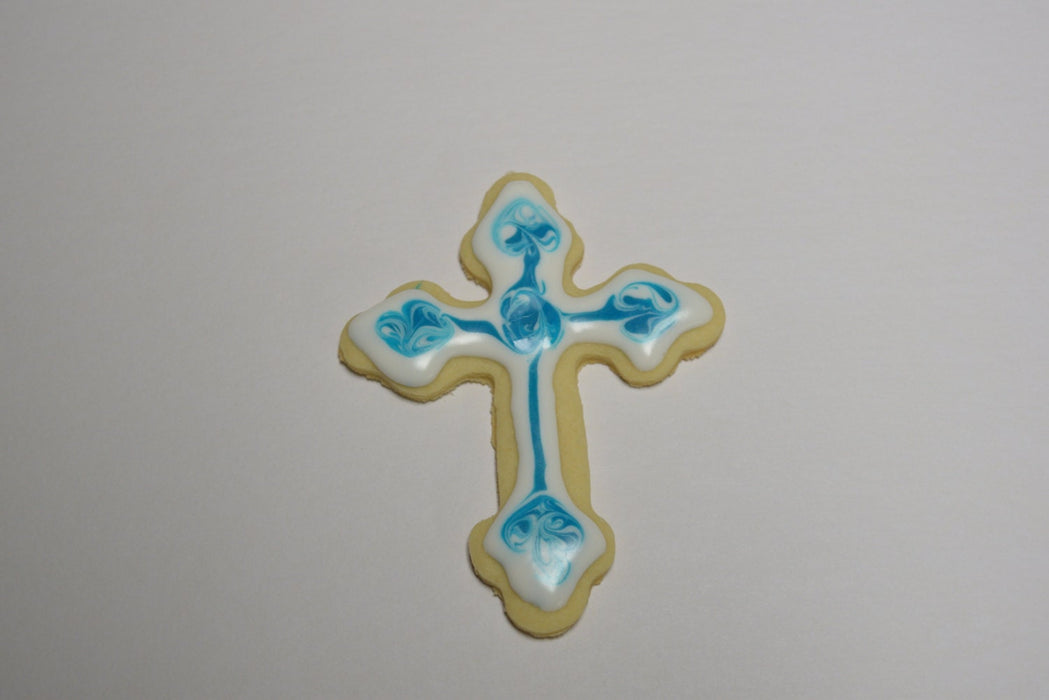 Copper St. Nicholas' Cross Cookie Cutter - Nature Design (4.5 x 3.5 inches) - Made in USA