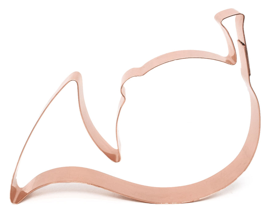 Copper French Horn Cookie Cutter, Musical Instrument, 5 x 3.75 Inches, Made in USA