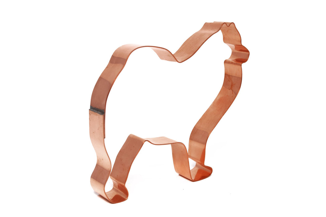 Samoyed Dog Cookie Cutter: 4 Inch Solid Copper - Made in USA