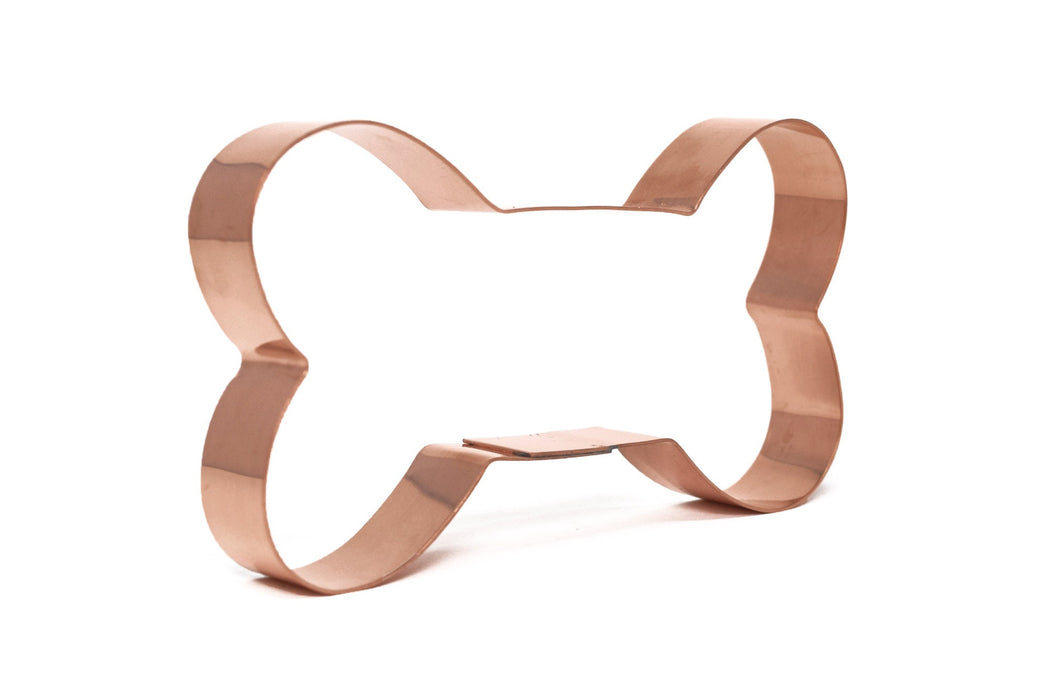 Copper Dog Bone Cookie Cutter,  Made in USA