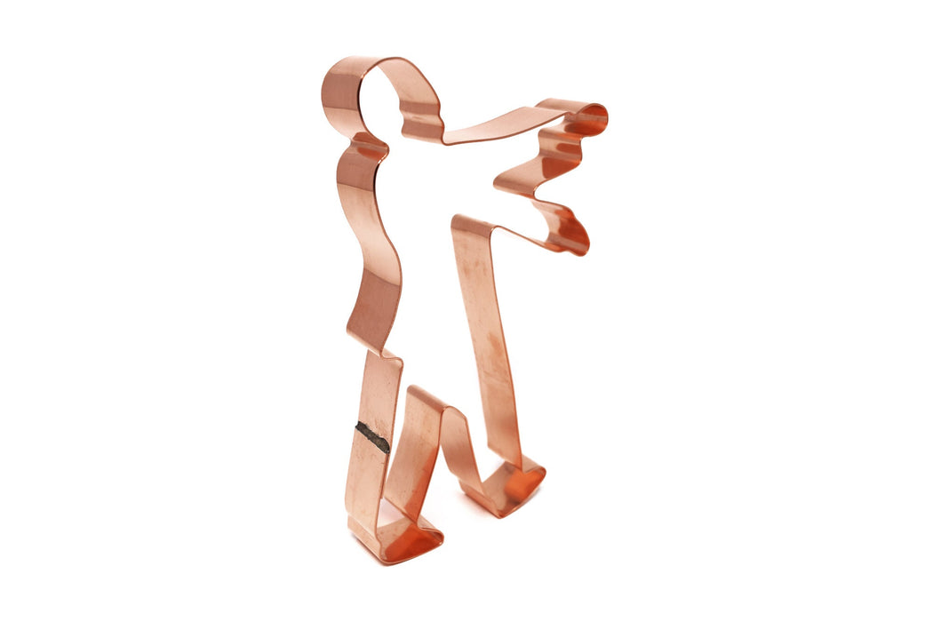 Copper Zombie Cookie Cutter - Halloween Cookie Cutter, 3.25 x 5.5 Inches, Made in USA