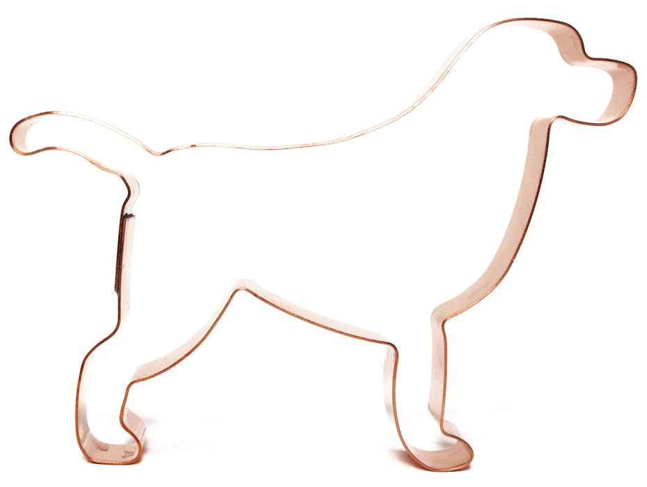 Labrador Retriever Copper Cookie Cutter, Dog Cookie Cutter, 5.25 x 4 inches, Made in USA
